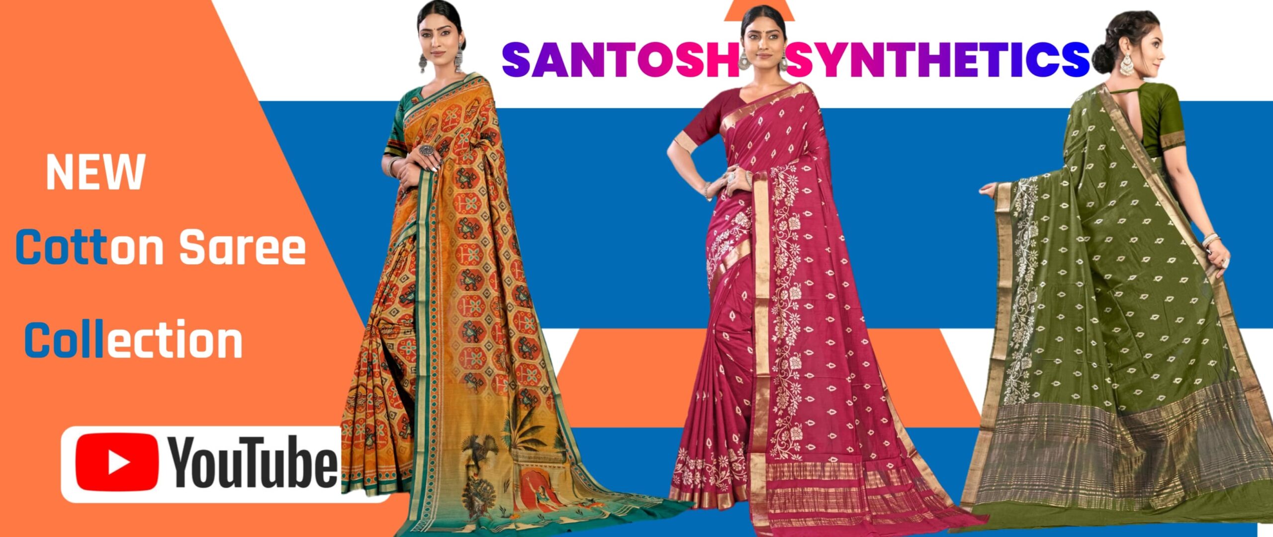 New Cotton Saree Collection for Women at Santosh Synthetics Jamshedpur