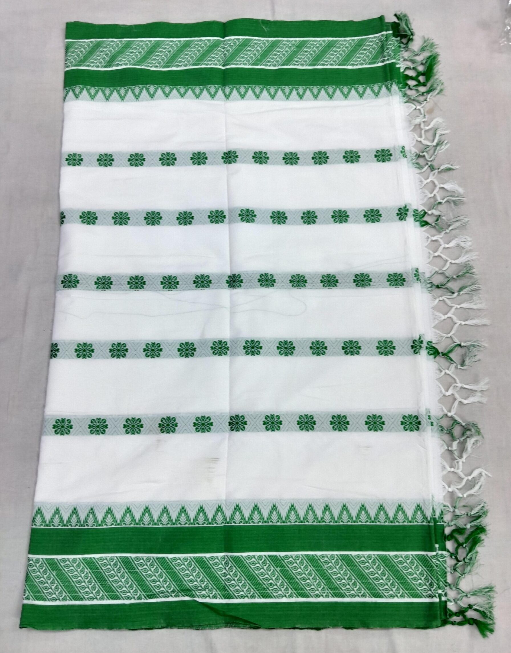 Green Border Butti Saree