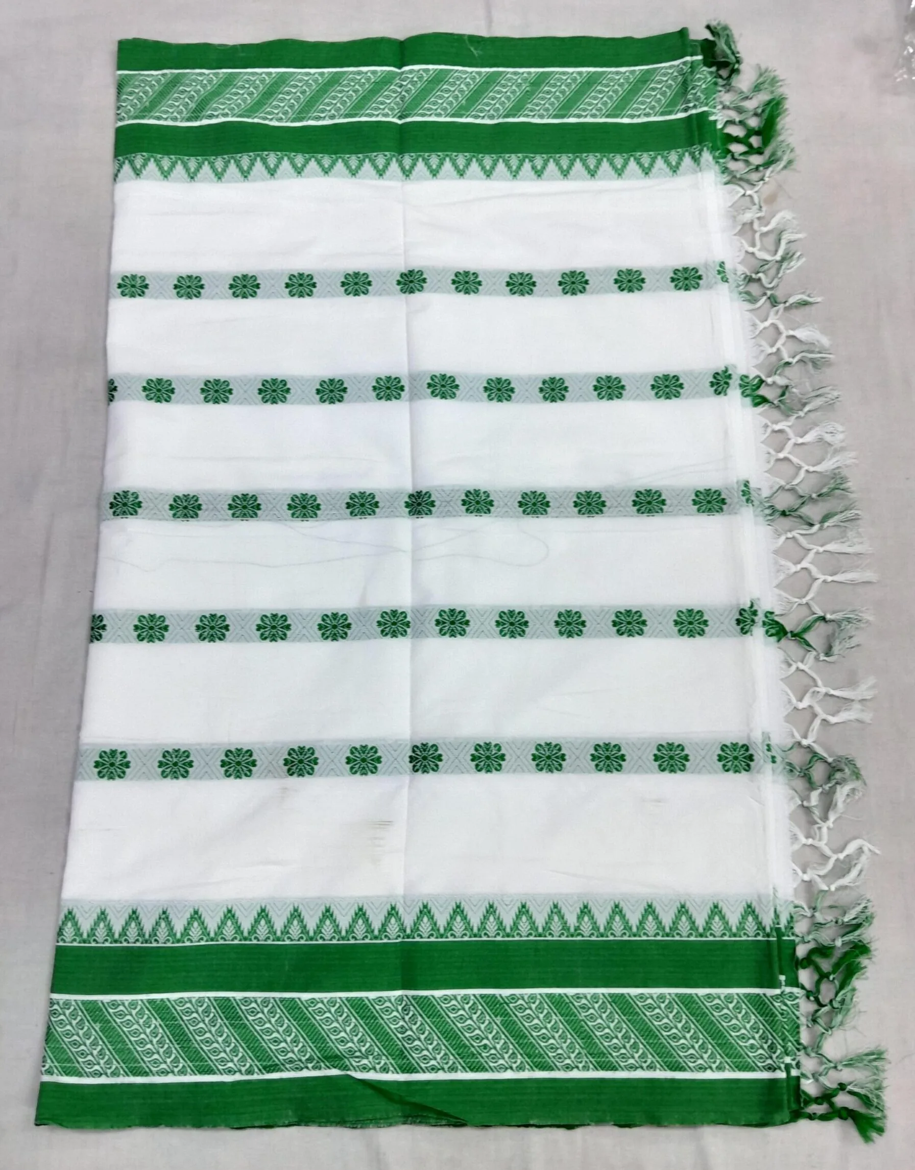 Green Border Butti Saree