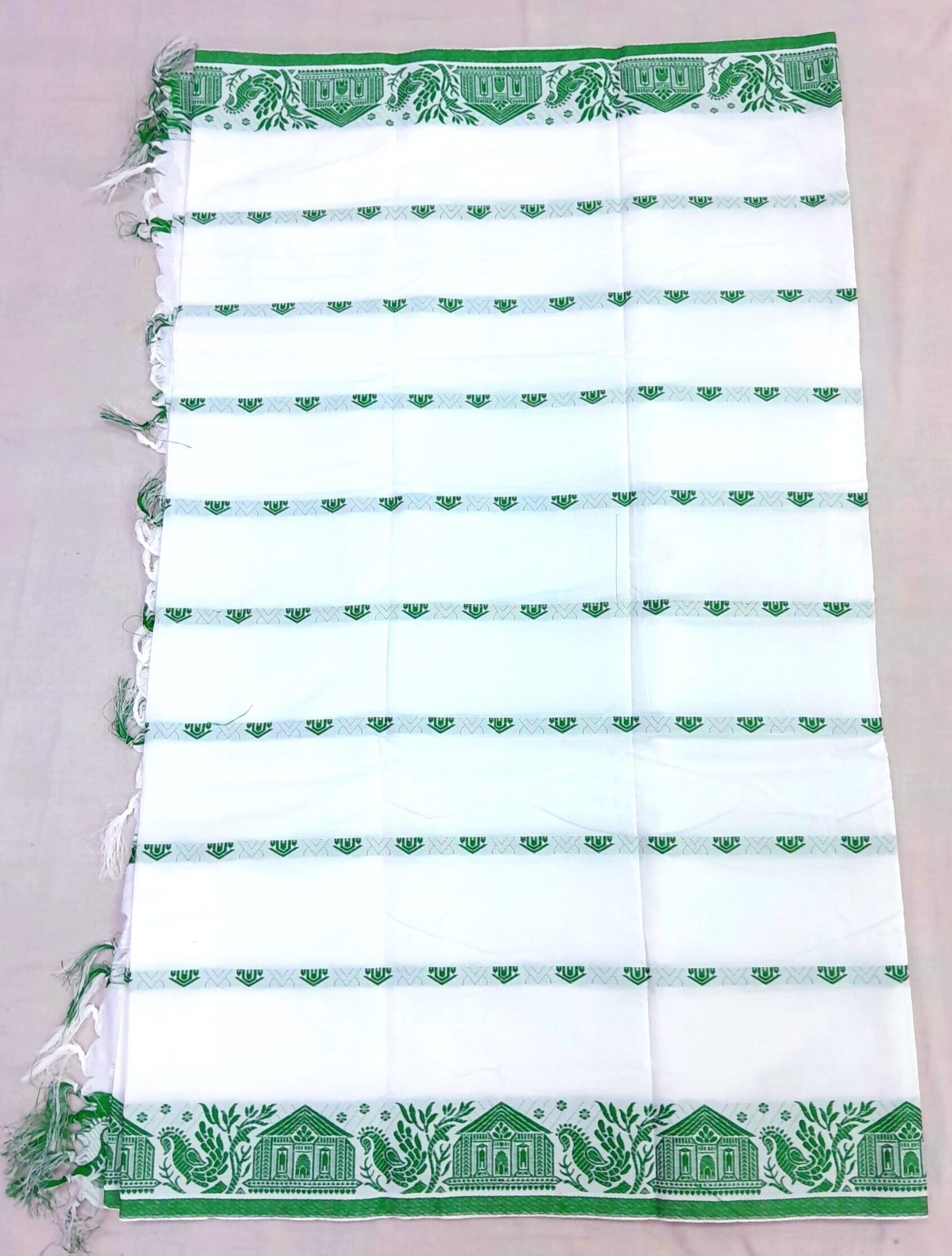 Green Butti Design Saree