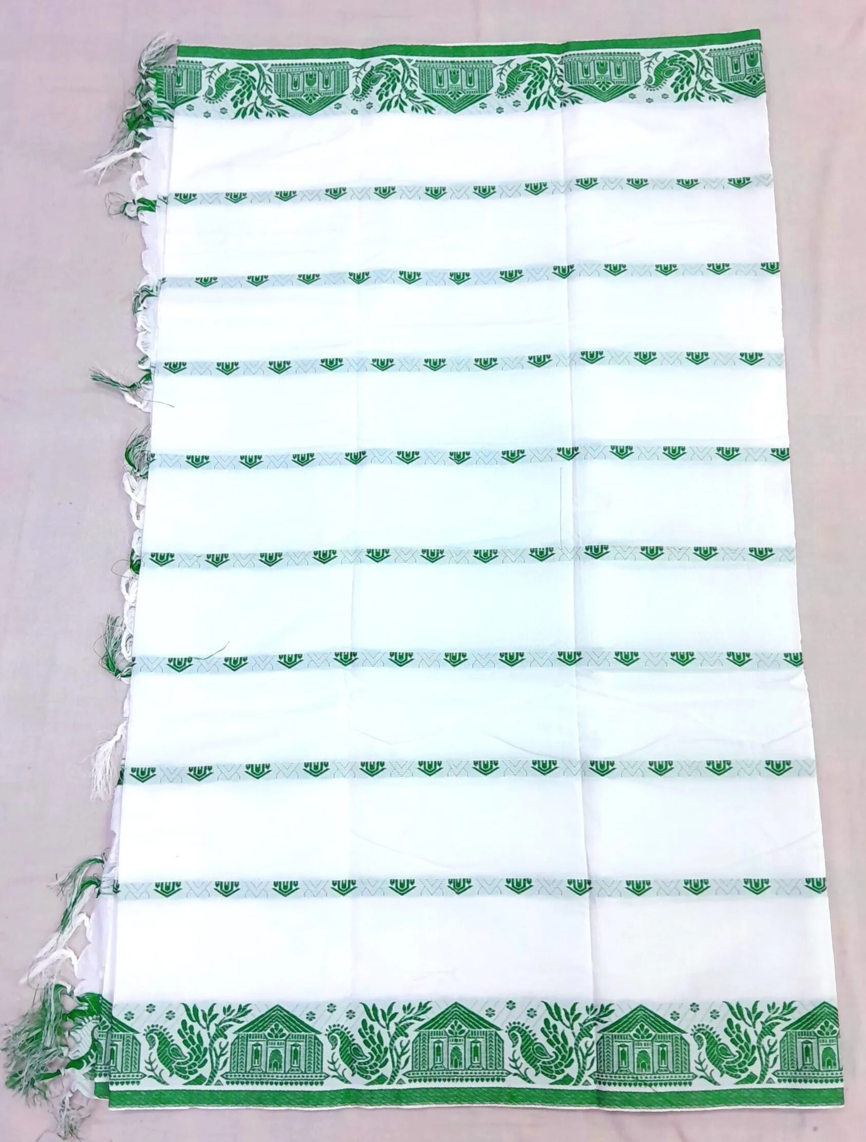 Green Butti Design Saree