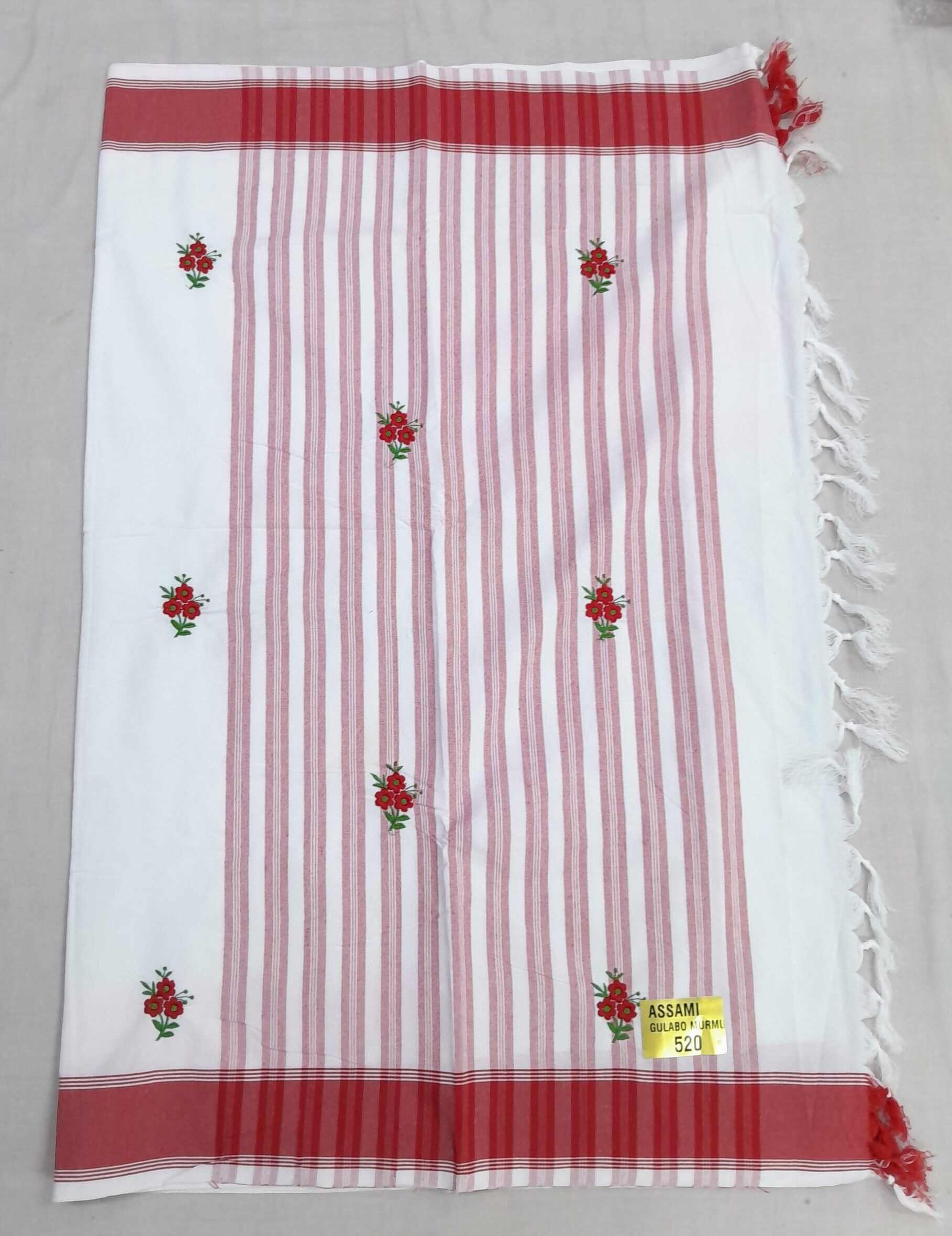 Red Border Design Saree