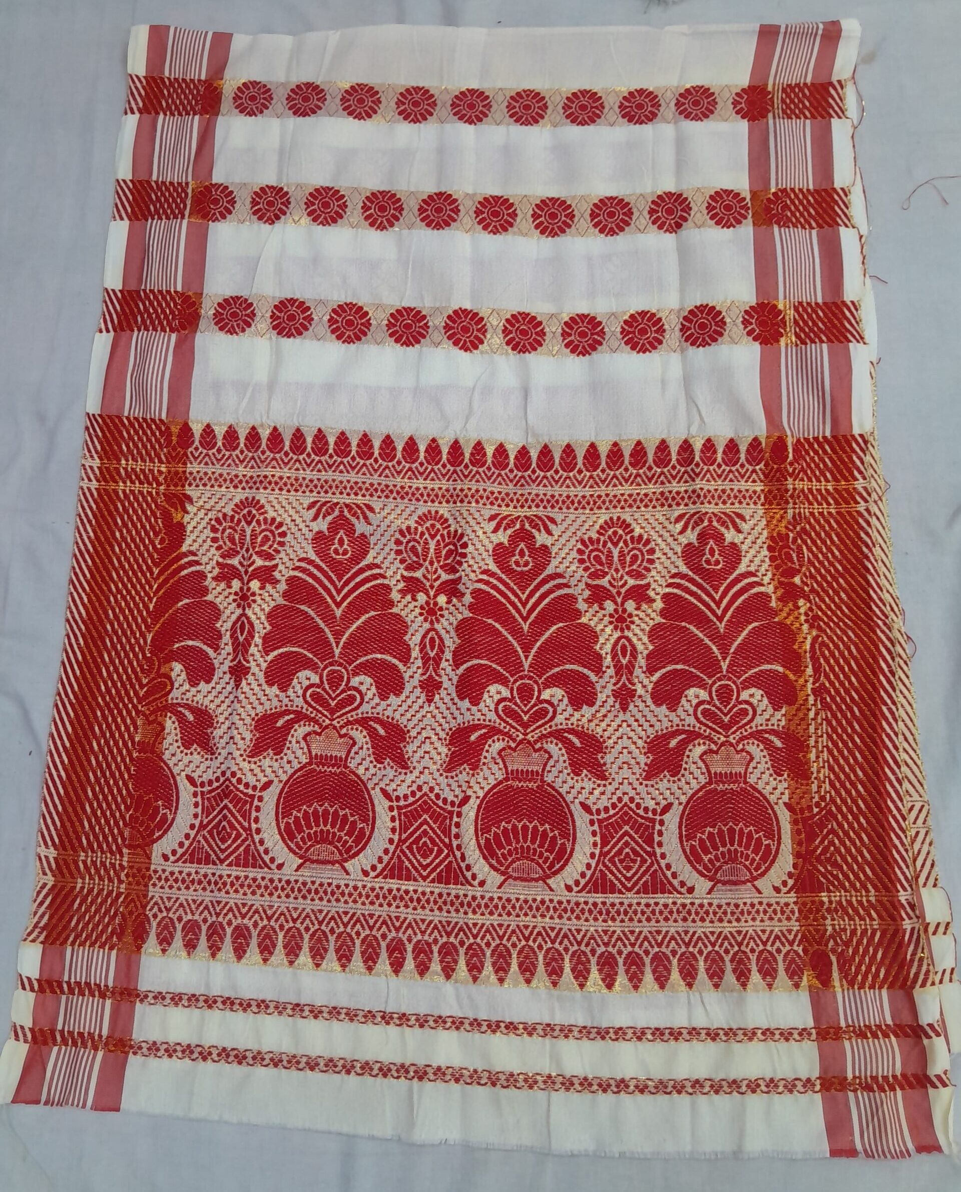 Red Kalash Printed Gamcha