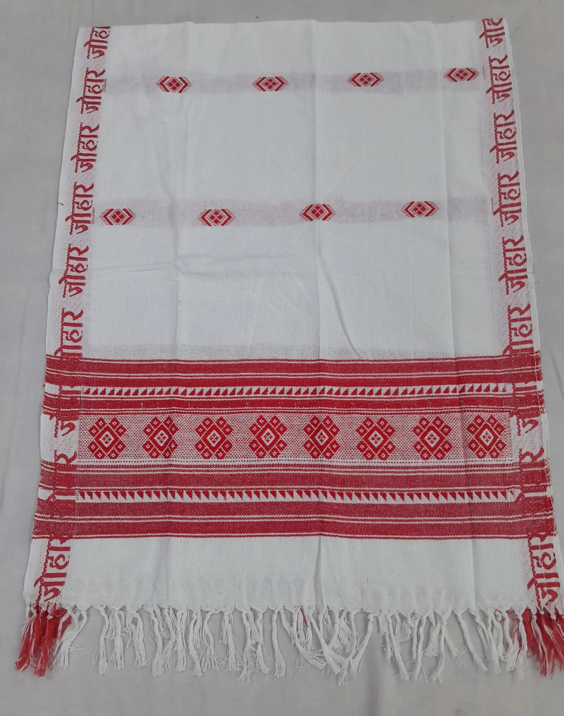 Johar Red Printed Gamcha