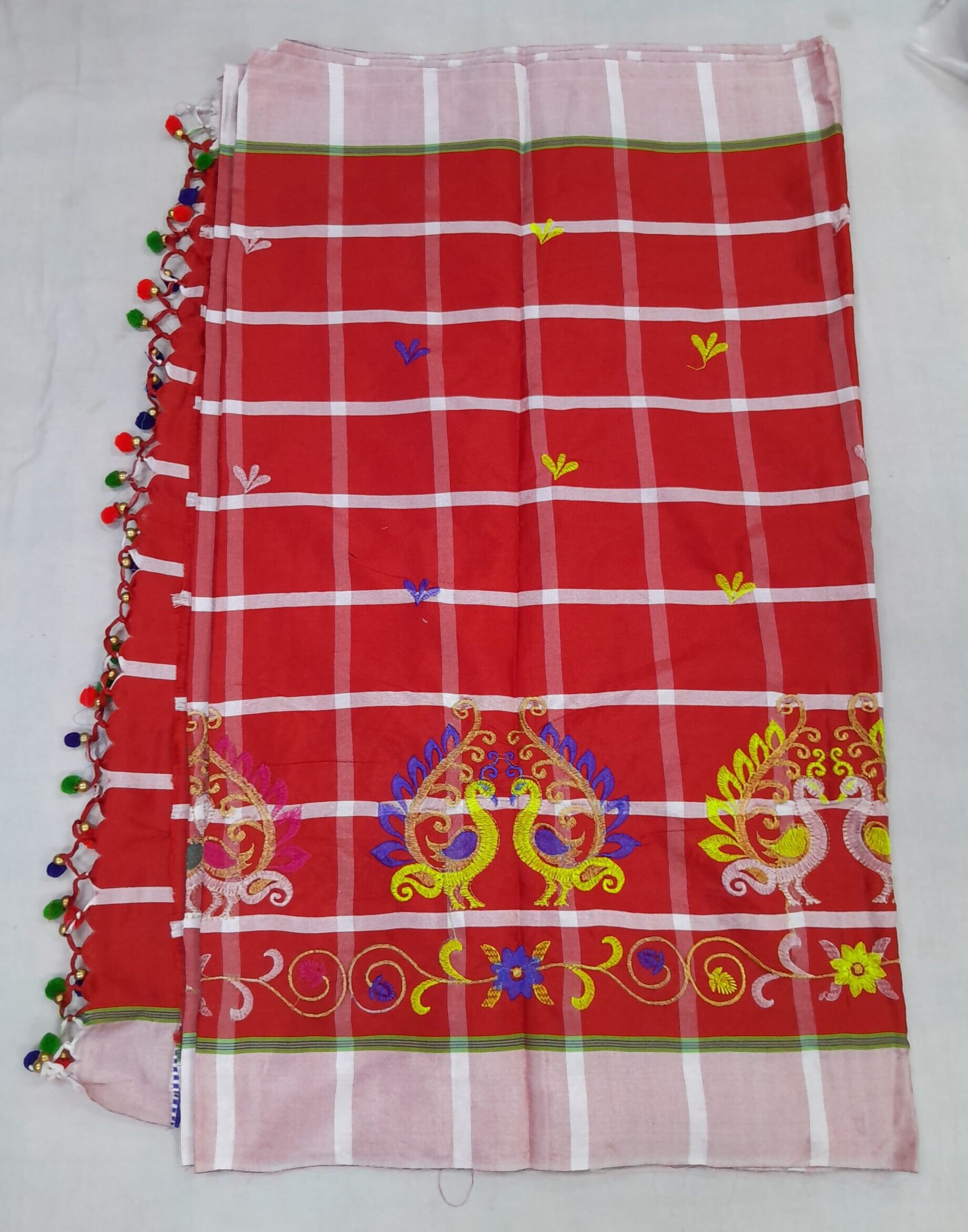 Peacock Design Adivasi Saree