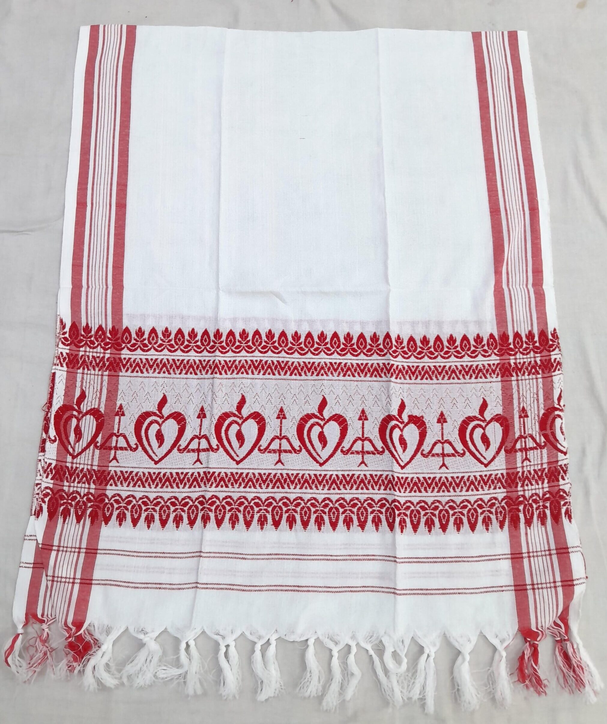 Tirkmn Print Red Border