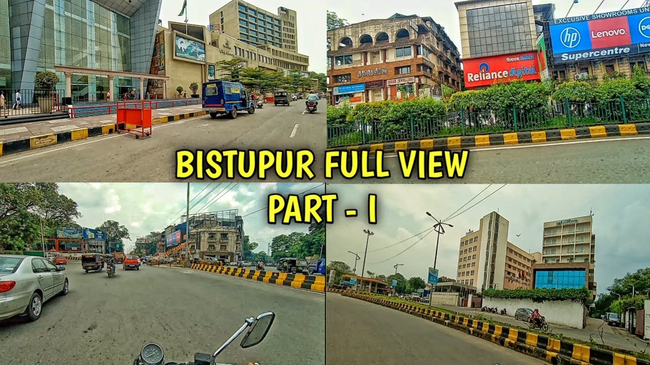Bistupur Market shopping street near Santosh Synthetics Jamshedpur