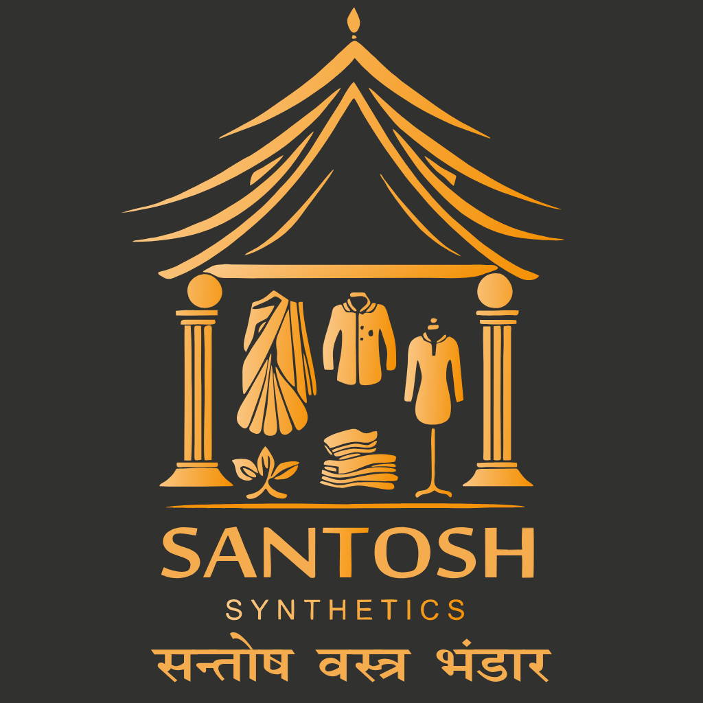 Official logo of Santosh Synthetics (Santosh Vastra Bhandar), a leading wholesale textile and saree supplier located in Jugsalai, Jamshedpur.
