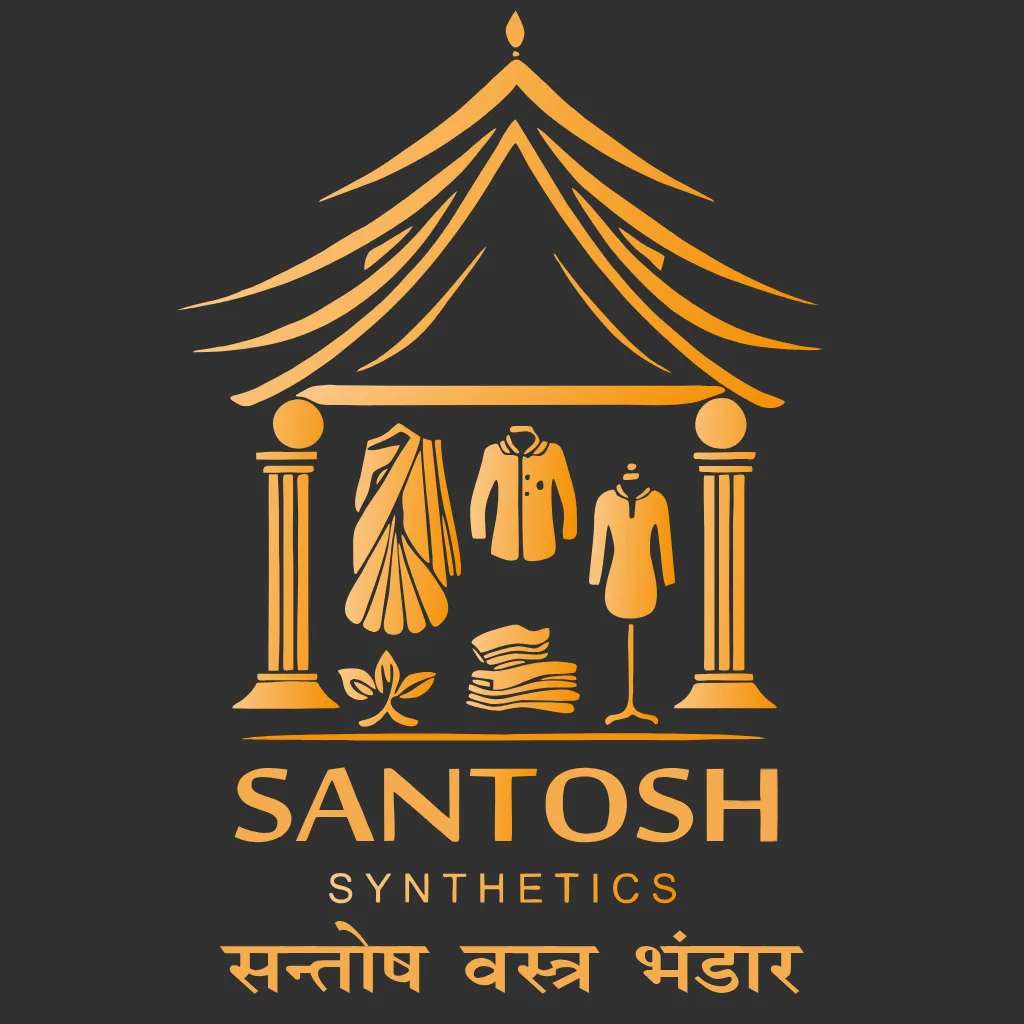 Official logo of Santosh Synthetics (Santosh Vastra Bhandar), a leading wholesale textile and saree supplier located in Jugsalai, Jamshedpur.